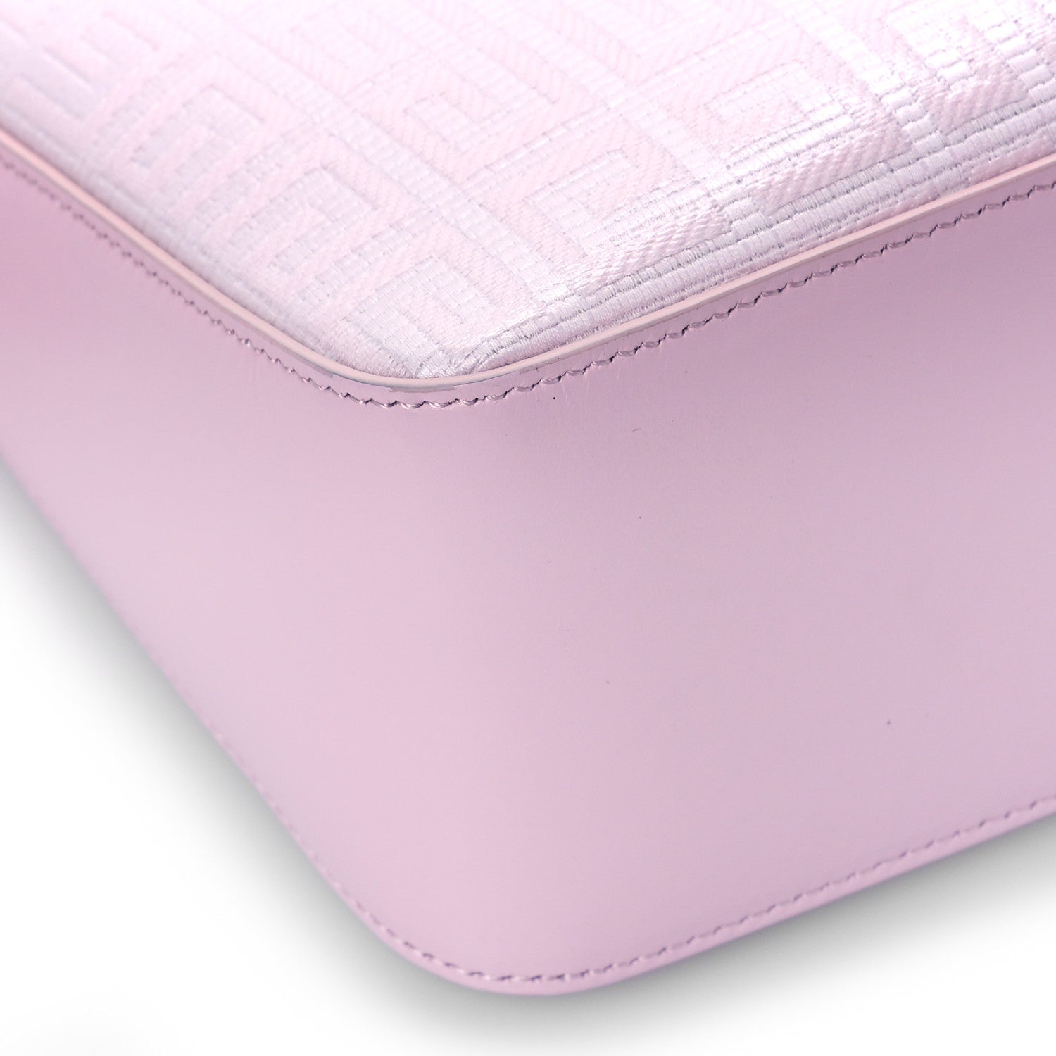 Givenchy Coated Canvas Logo 4G Embossed Small Moon Cut Out Shoulder Bag Blossom Pink 7 of 8
