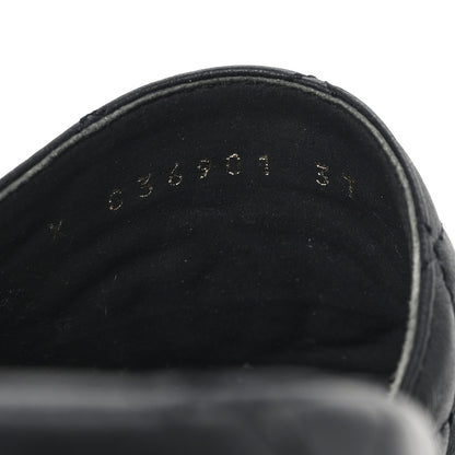 Chanel Lambskin Quilted CC Mules Sandals 37 Black 9 of 9