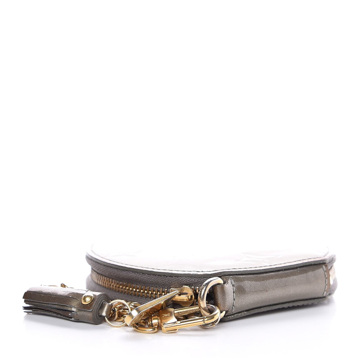 Vernis Chapeau Coin Purse Gris Art Deco