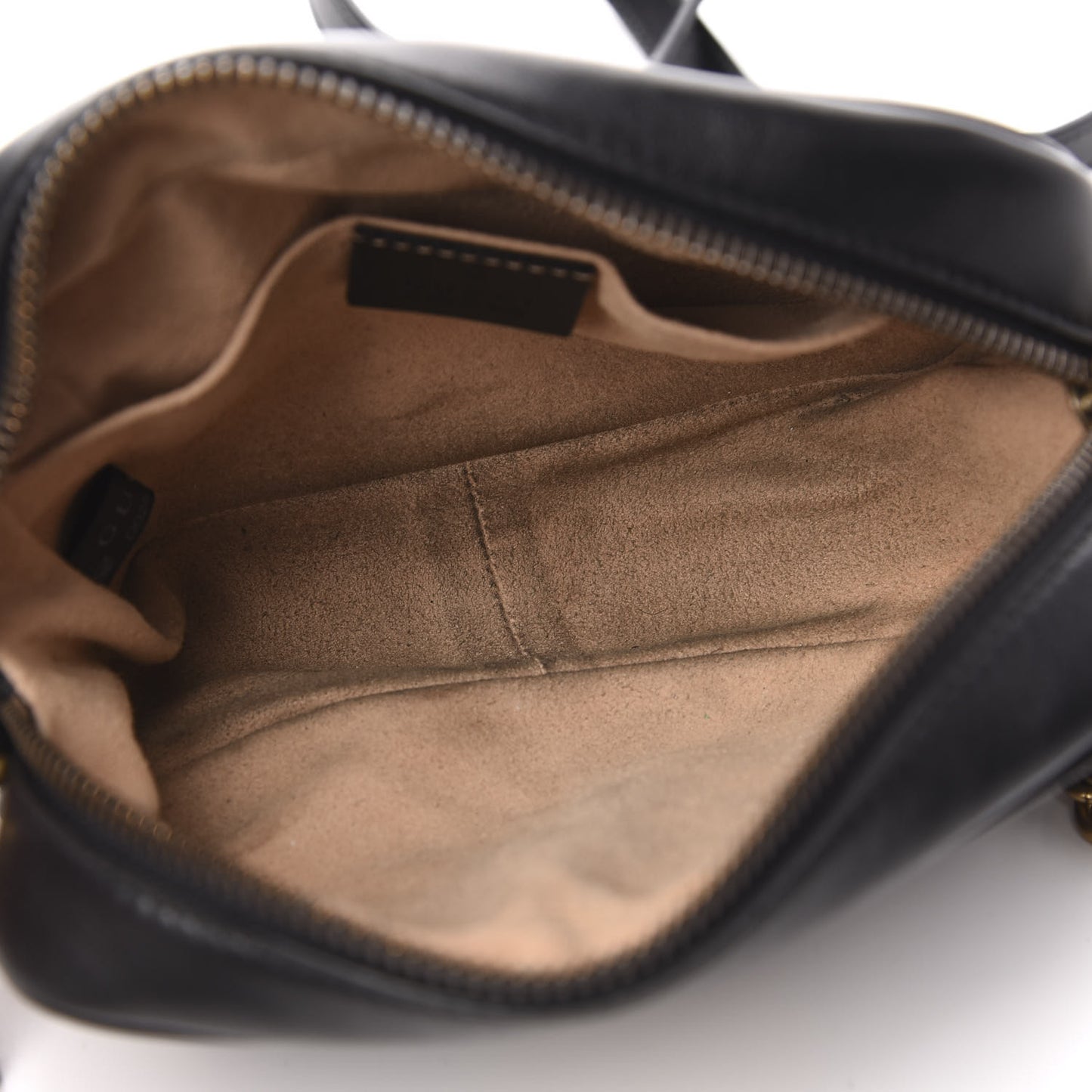 Calfskin Matelasse Mini GG Marmont Chain Shoulder Bag Black