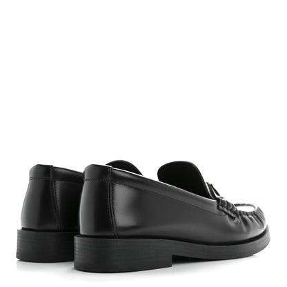 Jimmy Choo Box Calfskin Addie Loafers 36.5 Black 5 of 11
