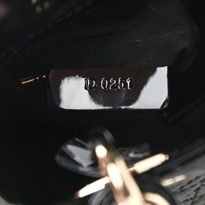 Christian Dior Patent Cannage Mini Lady Dior Black 6 of 10