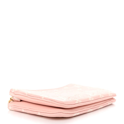Louis Vuitton Empreinte Monogram Double Zip Pochette Rose 4 of 14