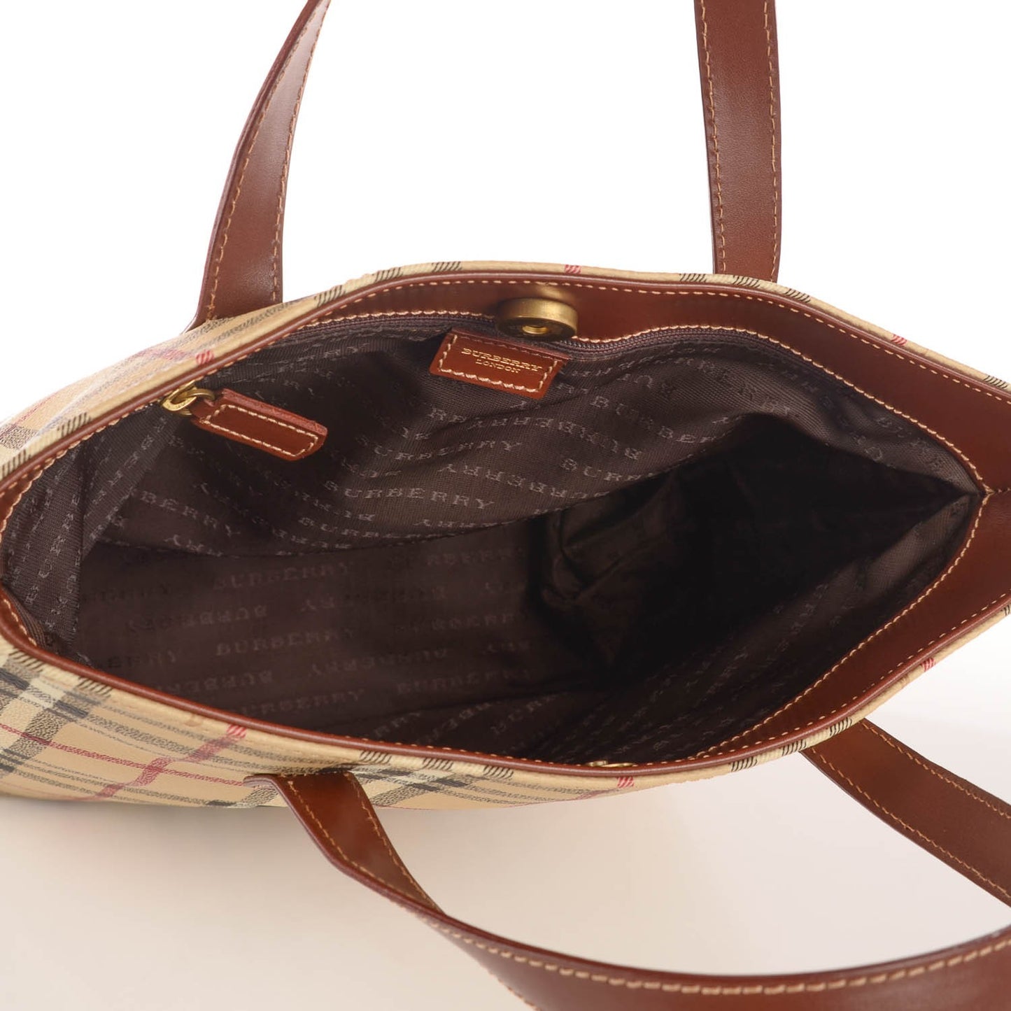 Haymarket Check Small Tote Brown