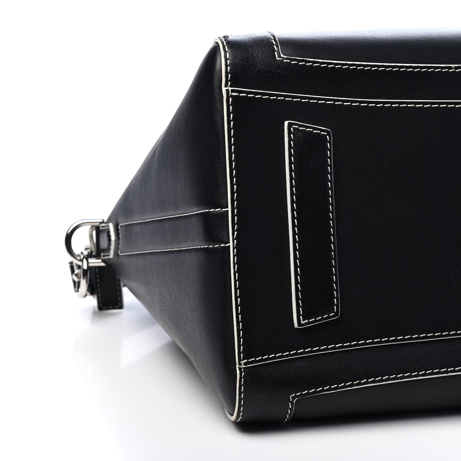 Givenchy Calfskin Contrast Stitched Medium Antigona Black 8 of 10