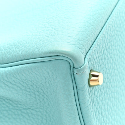 Hermes Togo Kelly Retourne 32 Bleu Atoll 13 of 15