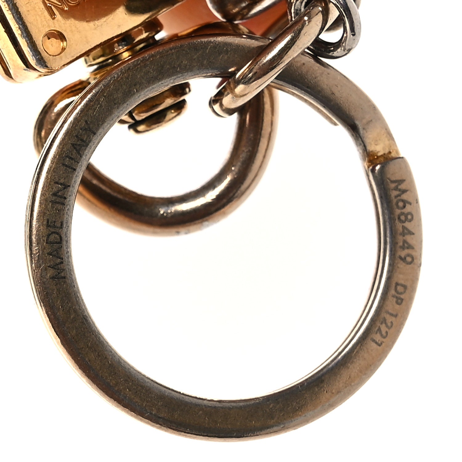 Louis Vuitton New Wave Bag Charm Key Holder Yellow Pink White Gold 4 of 4