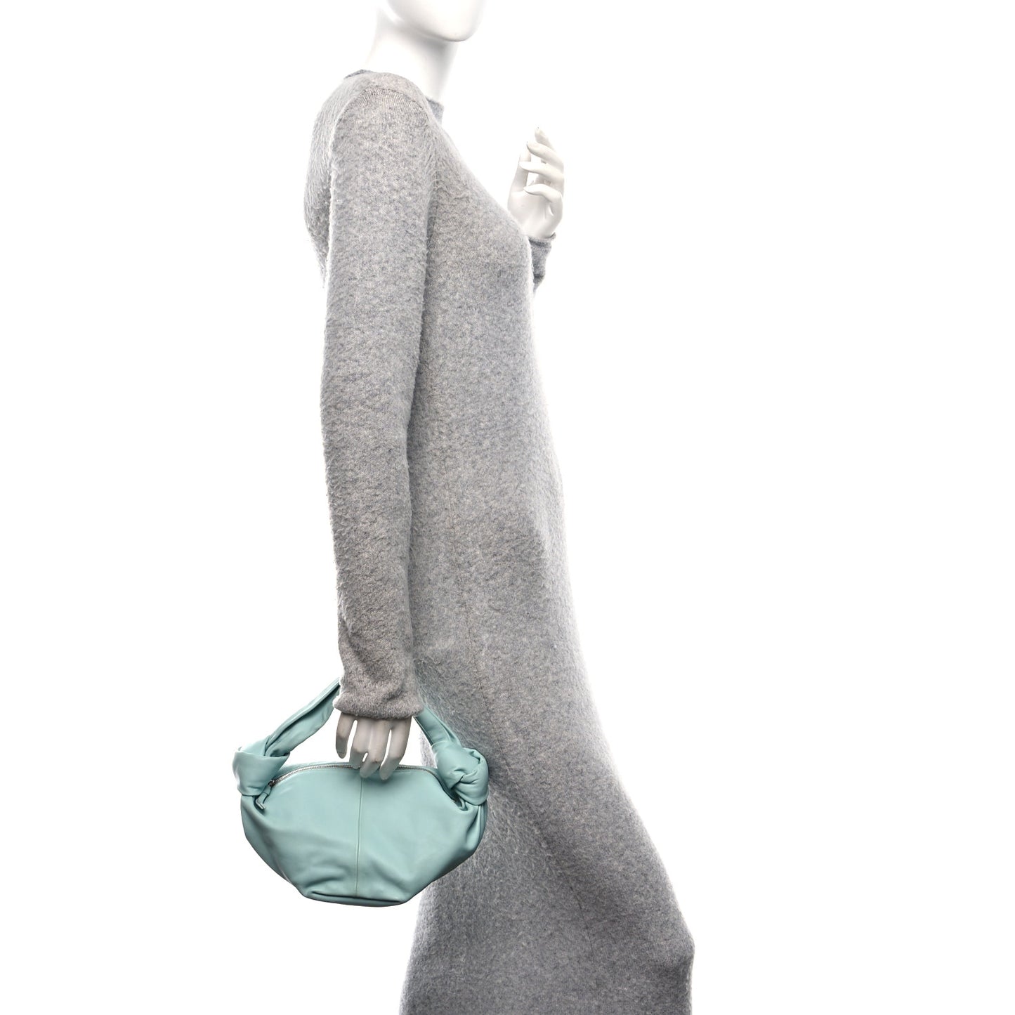 Calfskin Mini Double Knot Bag Spearmint