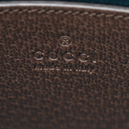 Gucci GG Supreme Monogram Textured Dollar Calfskin Web Small Ophidia Dome Shoulder Bag Beige Ebony New Acero 6 of 10