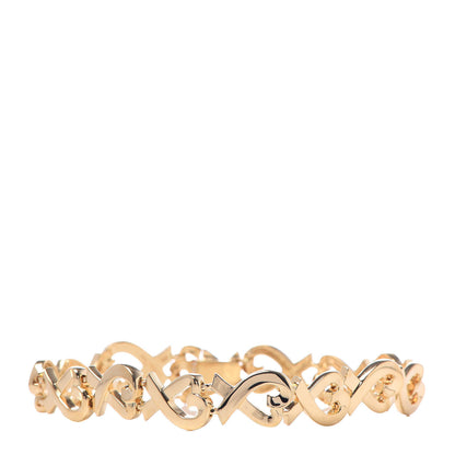 Tiffany 18K Yellow Gold Paloma Picasso Loving Heart Bracelet 1 of 6