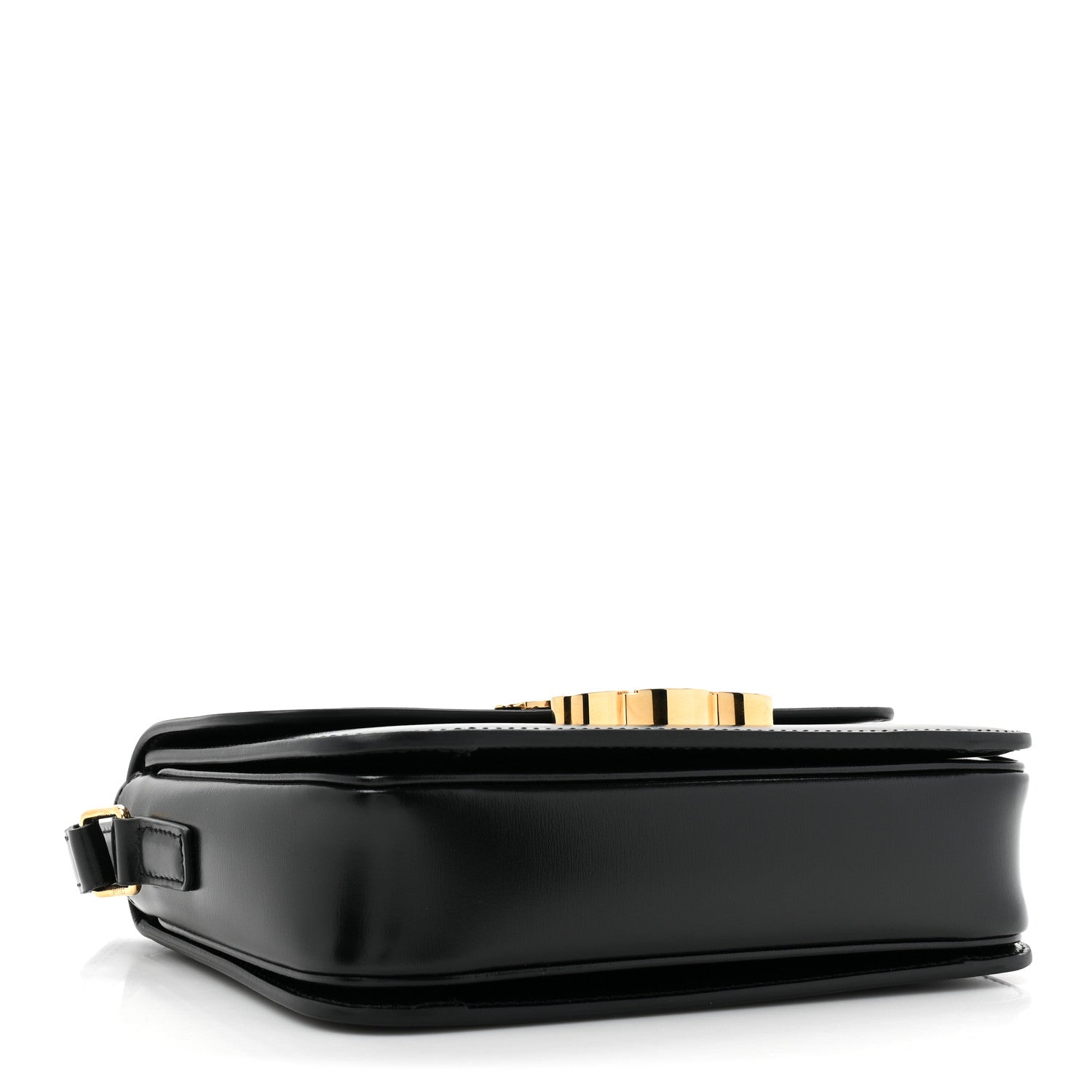 Celine Shiny Calfskin Teen Triomphe Black 4 of 12