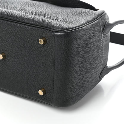 Hermes Taurillon Clemence Lindy 26 Black 9 of 9