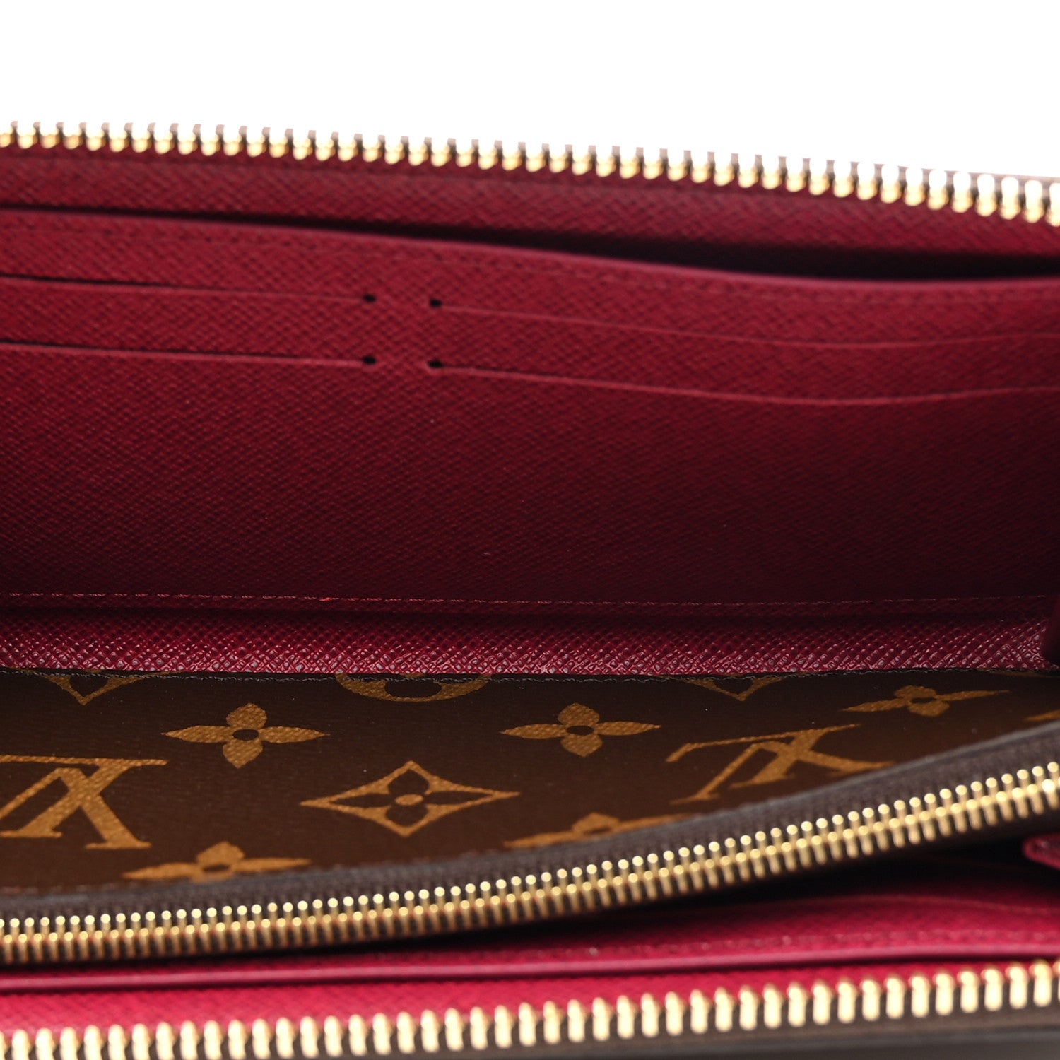 Louis Vuitton Monogram Clemence Wallet Fuchsia 5 of 6