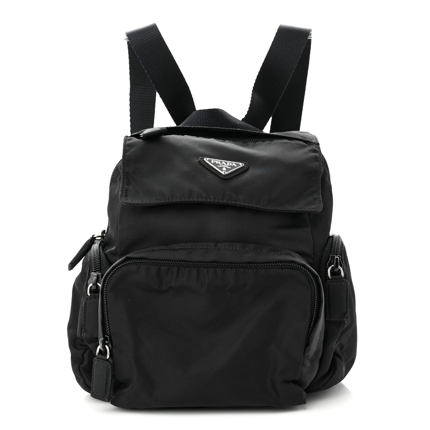 Prada Nylon Vela Mini Backpack Black 1 of 10