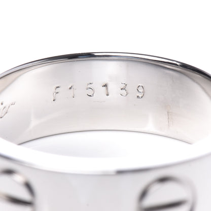 Cartier 18K White Gold 5.5mm LOVE Ring 50 5.25 6 of 7