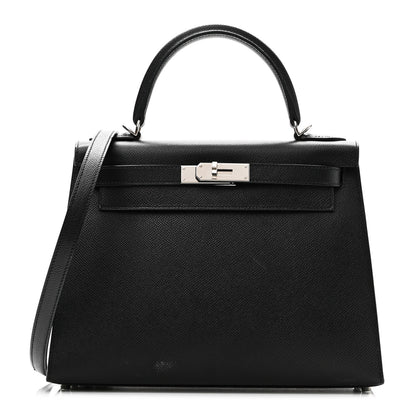 Hermes Epsom Kelly Sellier 28 Black 1 of 11