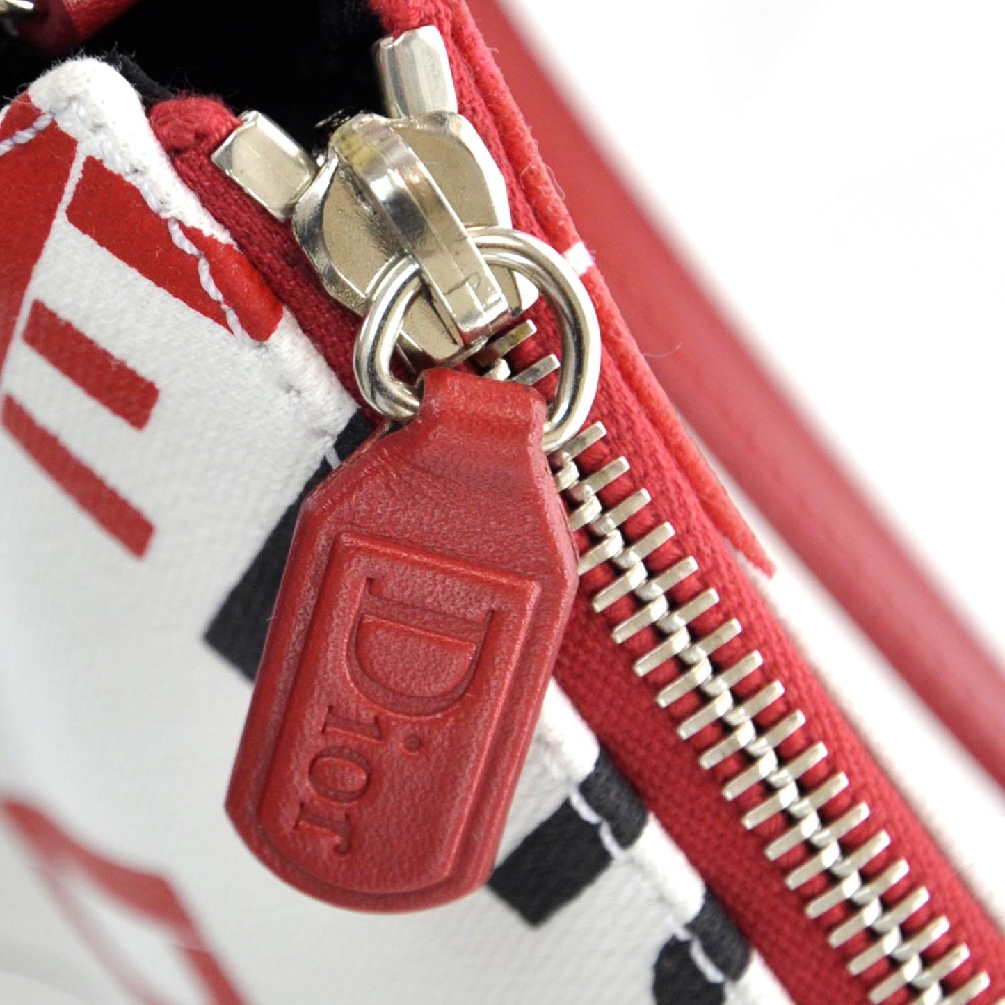 Hardcore Small Saddle Bag White Red Black