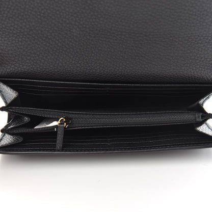 Gucci Calfskin Animalier Continental Wallet Black 5 of 9