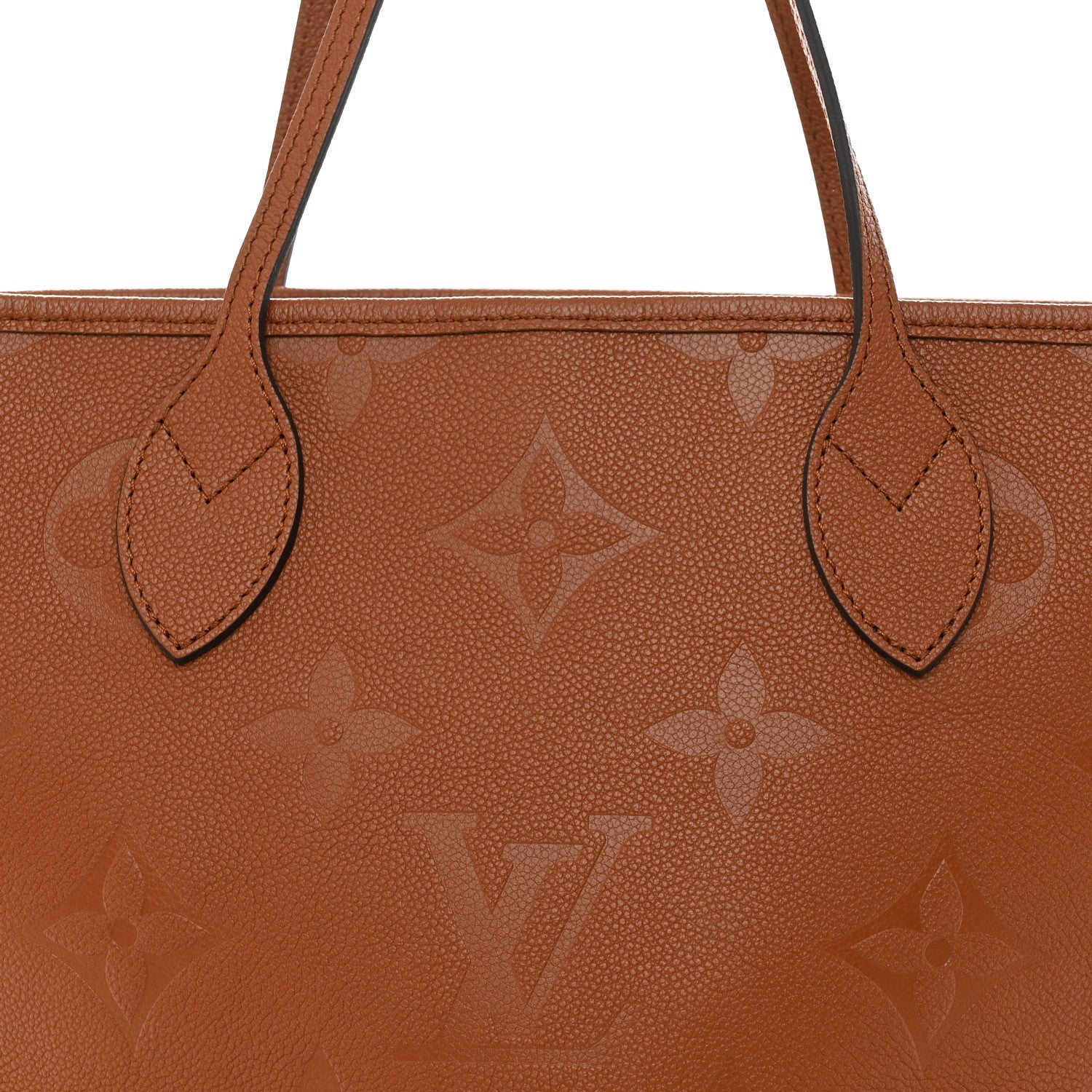 Louis Vuitton Empreinte Monogram Giant Neverfull MM Cognac 8 of 11