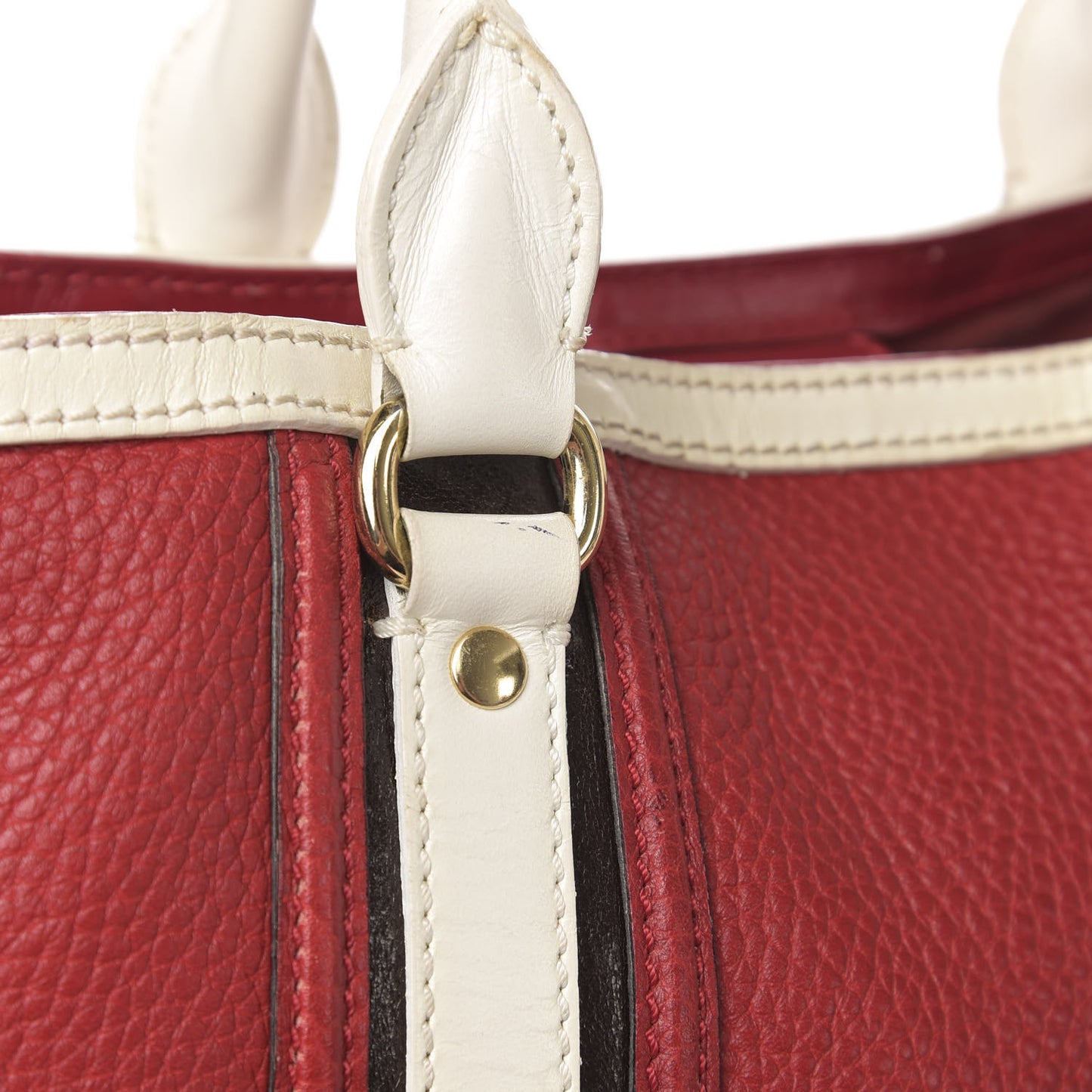 Grainy Calfskin Tote Red