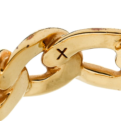 Christian Dior Metal Danseuse Etoile Chain Ring 57 8 Gold 4 of 4