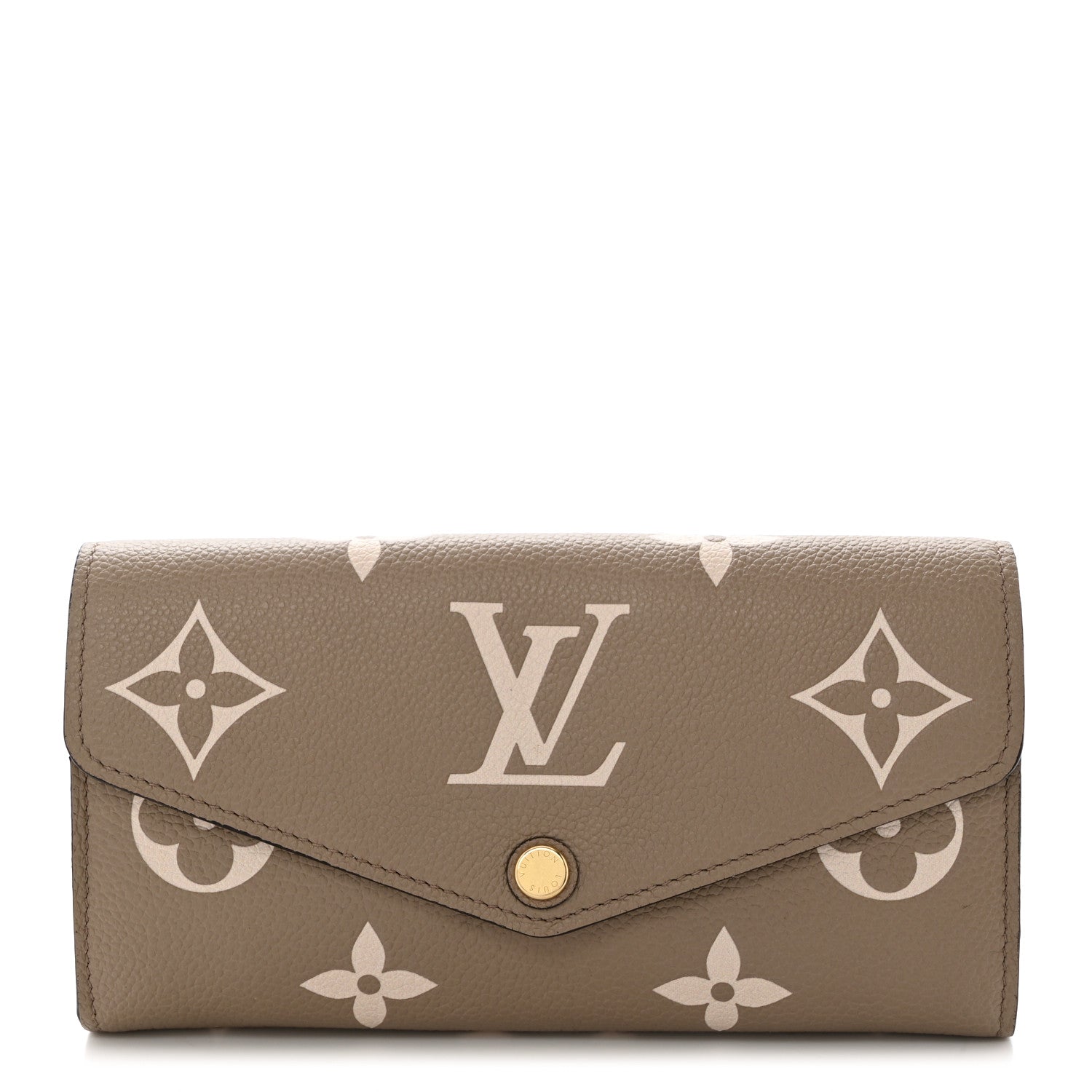 Louis Vuitton Empreinte Monogram Giant Sarah Wallet Tourterelle Creme 1 of 6