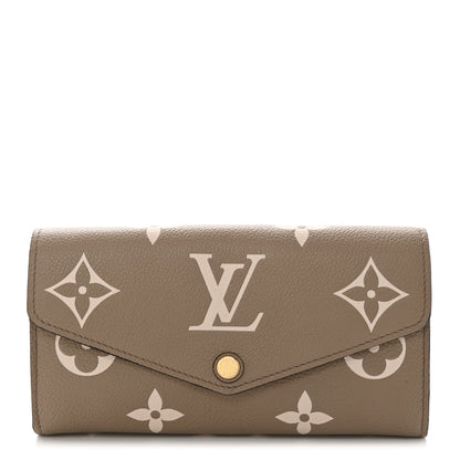 Louis Vuitton Empreinte Monogram Giant Sarah Wallet Tourterelle Creme 1 of 6