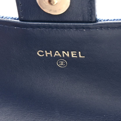 Chanel Denim Printed Belt Bag Dark Blue 7 of 10