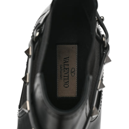 Valentino Garavani Calfskin Rockstud Chelsea 85mm Ankle Boots 39 Black 7 of 10
