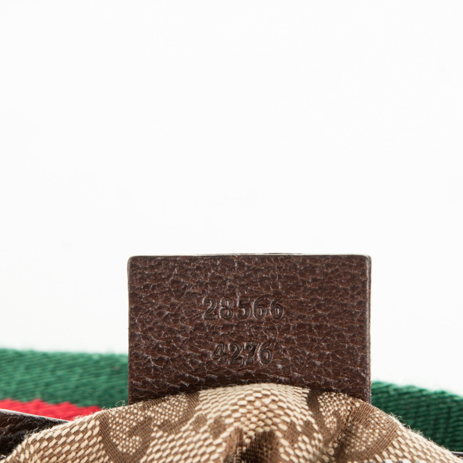 Gucci GG Monogram Double Pocket Belt Bag Dark Brown 7 of 8