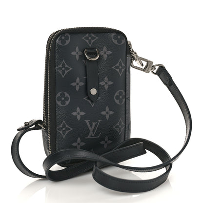 Louis Vuitton Monogram Eclipse Reverse Double Phone Pouch 3 of 8