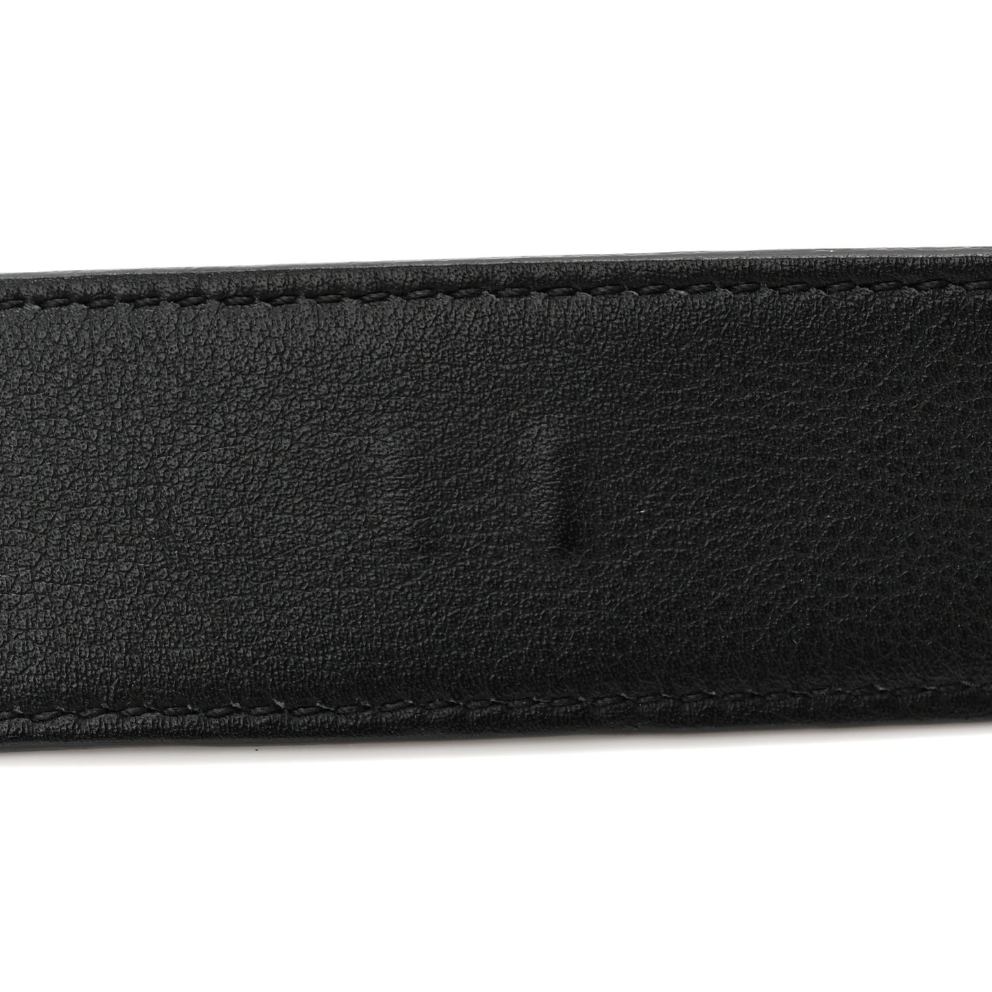 Grained Calfskin Monogram Cassandre Square Buckle Belt 90 36 Black