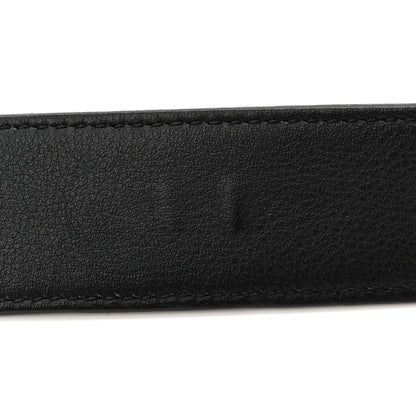 Saint Laurent Grained Calfskin Monogram Cassandre Square Buckle Belt 90 36 Black 6 of 7