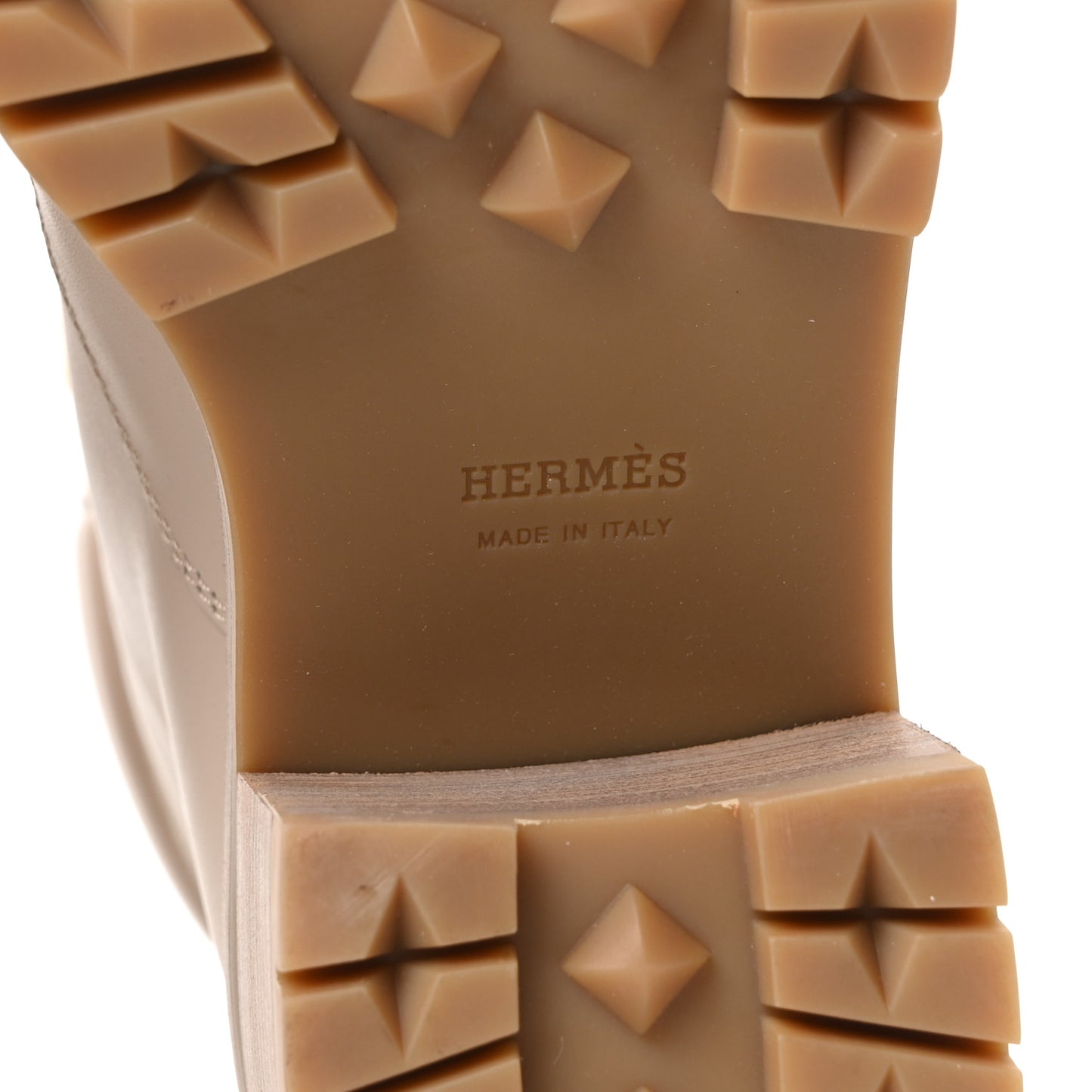 Calfskin Bridge Ankle Boots 37.5 Beige Grege