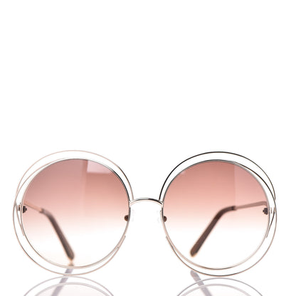 Chloe Oversized Round Carlina Oversized Round Sunglasses CE114ST Gold 2 of 7