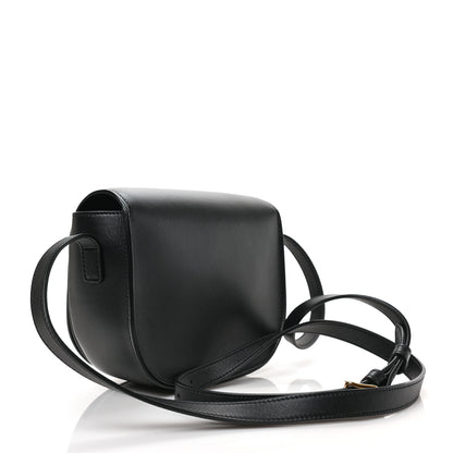 Celine Smooth Calfskin Cuir Triomphe Folco Crossbody Bag Black 3 of 8