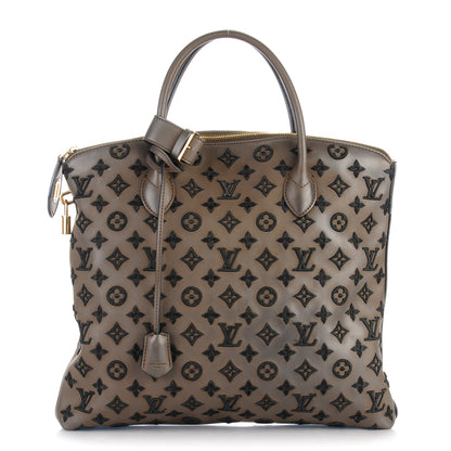 Louis Vuitton Monogram Addiction Vertical Lockit MM Brown 1 of 8