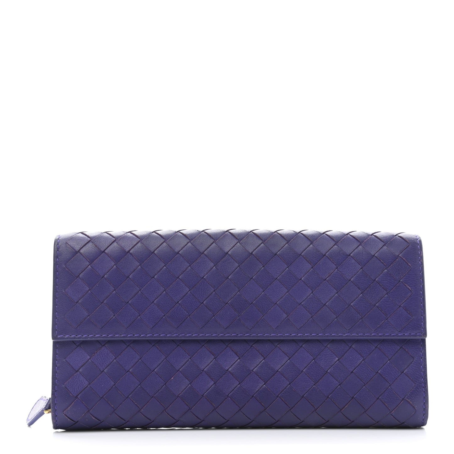 Nappa Intrecciato Continental Wallet Anemone