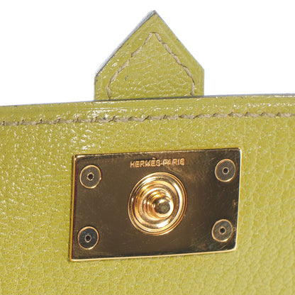 Hermes Chevre Bearn Card Case Wallet Vert Anis 5 of 9