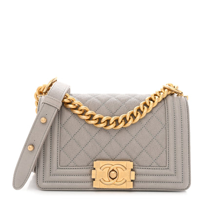 Chanel Caviar Quilted Small Boy Flap Grey 1 of 10