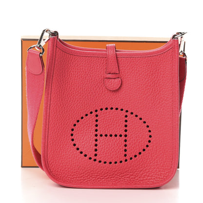 Hermes Taurillon Clemence Evelyne TPM Rose Extreme 11 of 11