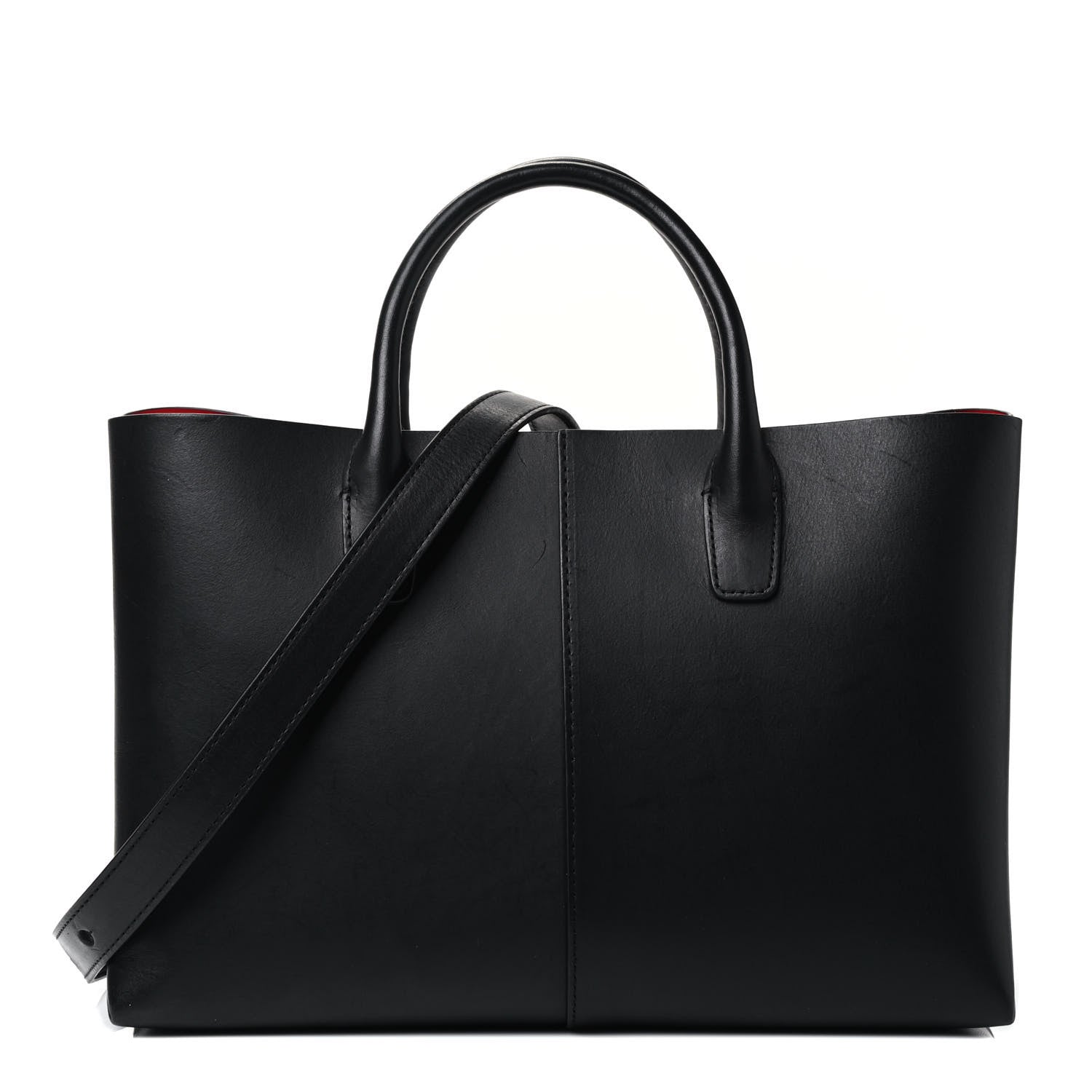 Mansur Gavriel Calfskin Mini Folded Bag Black Flamma 1 of 4