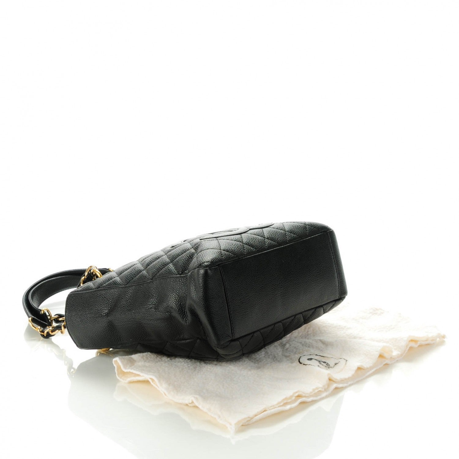 Chanel Caviar Petit Shopping Tote PST Black 15 of 20