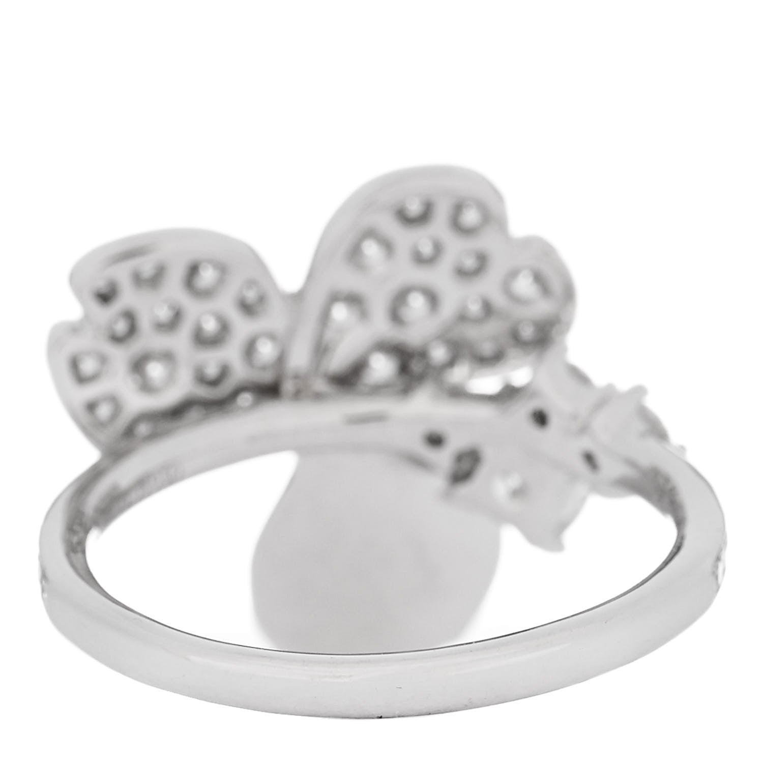 Tiffany Platinum Diamond Paper Flowers Mixed Cluster Ring 47 4 3 of 4