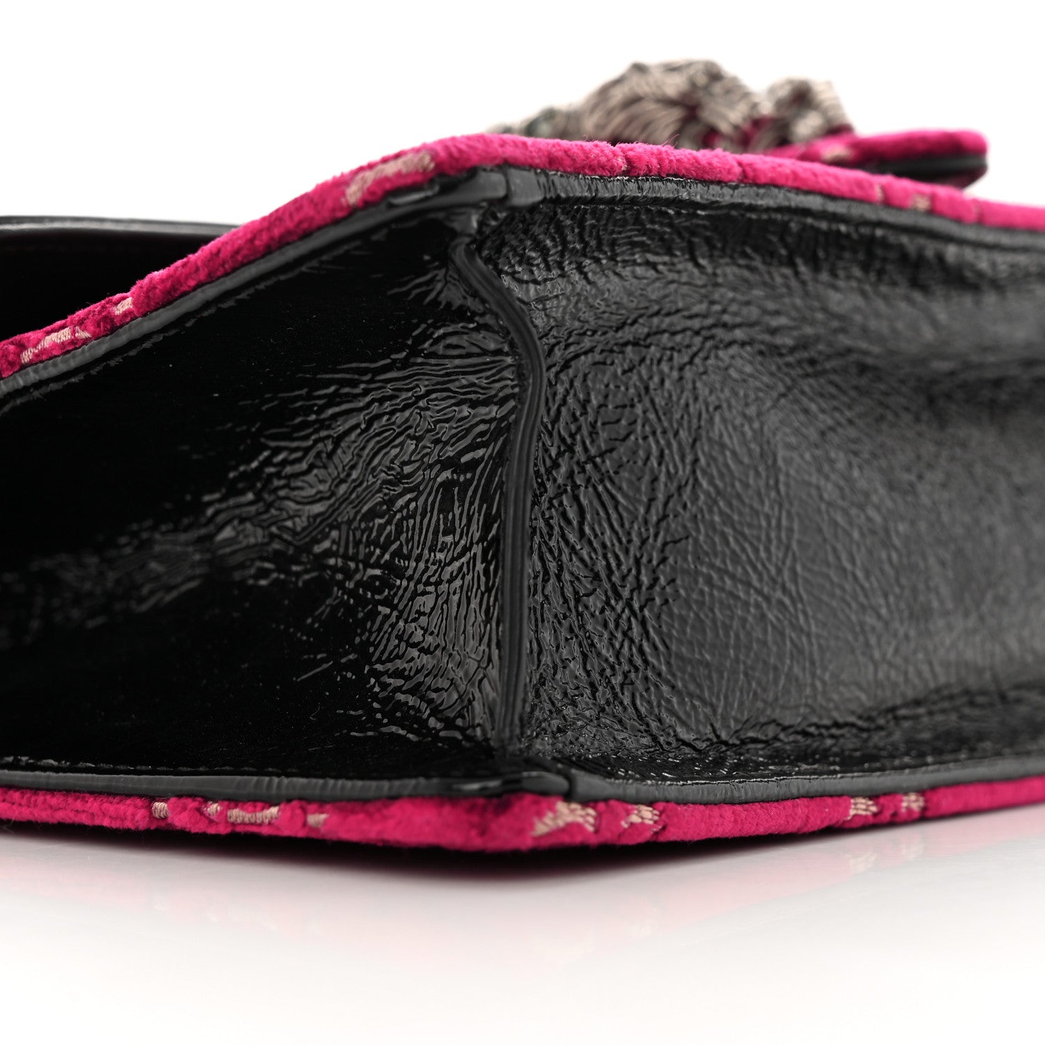 Gucci Velvet Skipper Crystal GG Monogram Small Dionysus Shoulder Bag Red Cipria Black Black Diamond 10 of 16