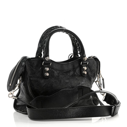 Balenciaga Agneau Giant 12 Silver Hardware Mini City Black 4 of 9