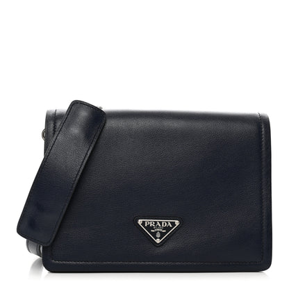 Prada Glace Calf Shoulder Bag Baltico 1 of 10