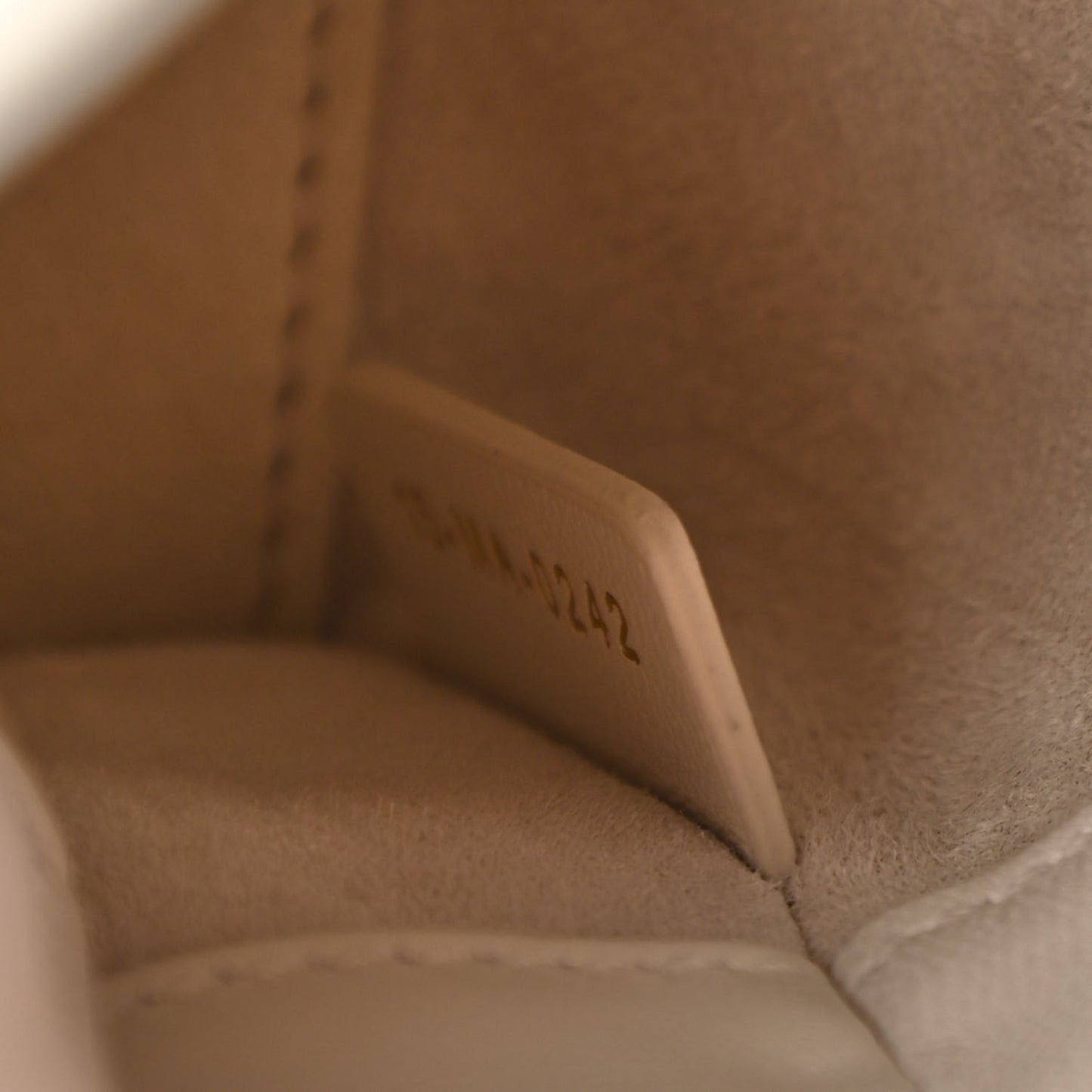 Lambskin Cannage Micro Lady Dior White