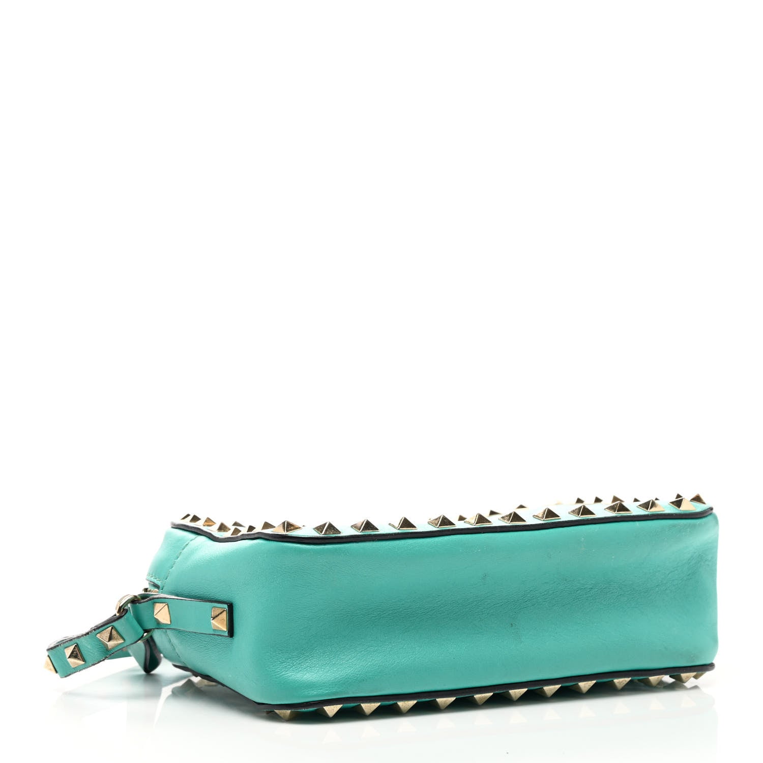 Valentino Garavani Calfskin Rockstud Camera Crossbody Bag Opaline Green 4 of 11