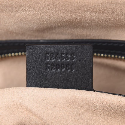 Gucci Suede Patent GG Web Medium Ophidia Top Handle Dome Bag Black 6 of 9